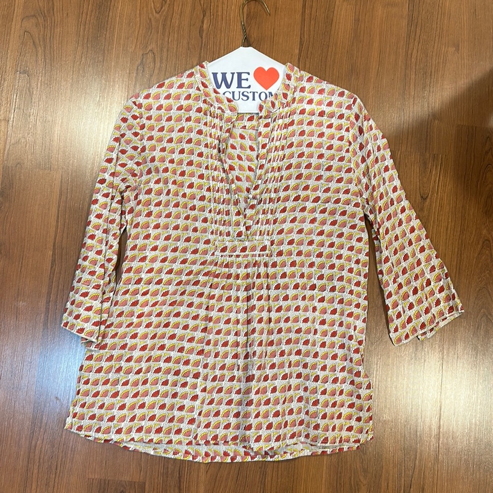 roberta roller rabbit printed top